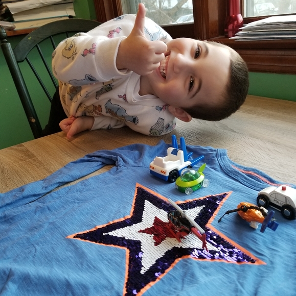 2019 Mini Boden 8-9 years sequin tee - Picture 7 of 15